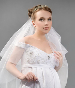 свадебное платьице беременной